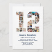 12e verjaardag nummer 12 aangepaste foto collage kaart (Voorkant)