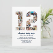 12e verjaardag nummer 12 aangepaste foto collage kaart (Staand voorkant)