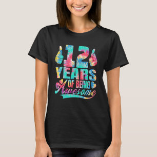 12e verjaardag of Jubileum 12 jaar ontzag T-shirt