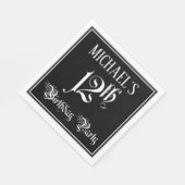 12e verjaardag Partij — Fancy Manuscript + de Naam Servet (Hoek)