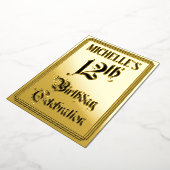 12e verjaardag Partij - Legant Manuscript + de Naa Folie Uitnodiging (Gedraaid)