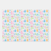 12e verjaardag Pastel Roze Cake Cadeaus Ballons Inpakpapier Vel (Voorkant 2)