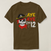 12e verjaardag Piraat T-shirt (Design voorkant)