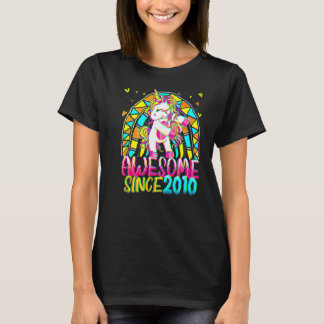 12e verjaardag regenboog 12 jaar oude Flossing Uni T-shirt