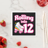 12e verjaardag rolschaatsen 12 jaar oud Schaats Servet (Insitu)