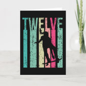 12e verjaardag skateboarder skateboarden 12 kaart (Voorkant)