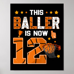 12e verjaardag Skelet Deze ller is nu twaalf jaar Poster