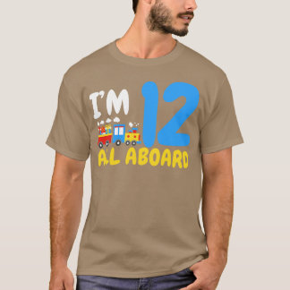 12e verjaardag treinen t-shirt