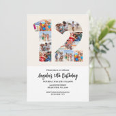 12e verjaardag uitnodiging - nummer 12 (Staand voorkant)