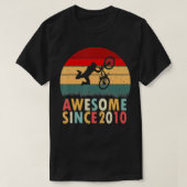 12e verjaardag van de Biking Lover BMX 12 jaar oud T-shirt (Design voorkant)