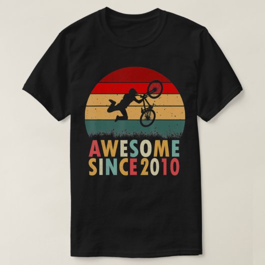 12e verjaardag van de Biking Lover BMX 12 jaar oud T-shirt (Design voorkant)