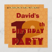 12e verjaardag van de goudsterren W783 Kaart (Voorkant / Achterkant)