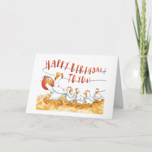 *12e VERJAARDAG* VAN DE HAPPY CHICKENS Kaart