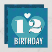 12e verjaardag van de hemel Aqua V22 Kaart (Voorkant / Achterkant)