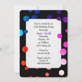 12e verjaardag van de regenboogpartij Stippen Kaart (Voorkant)