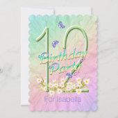 12e verjaardag Vloertuinen Kaart (Voorkant)