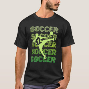 12e Verjaardag Voetbal Jongen 12 Jaar Oud Football T-shirt