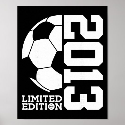 12e Verjaardag Voetbal Limited Edition 2013 Poster (Voorkant)