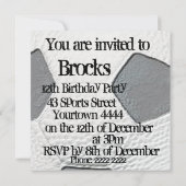 12e verjaardag Voetbal Uitnodigingen (Achterkant)