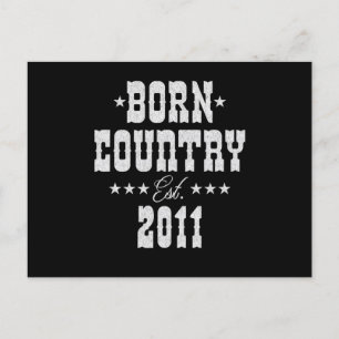 12e verjaardag voor Country Western Music Lover Briefkaart