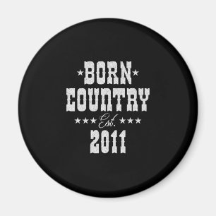 12e verjaardag voor Country Western Music Lover Magneet