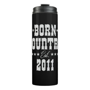 12e verjaardag voor Country Western Music Lover Thermosbeker