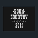 12e verjaardag voor Country Western-muziekfan Briefkaart<br><div class="desc">Houd je van Country Western-muziek? Dit is het beste verjaardagscadeau voor hen! Bekijk onze collectie voor Country Western-muziekliefhebbers</div>