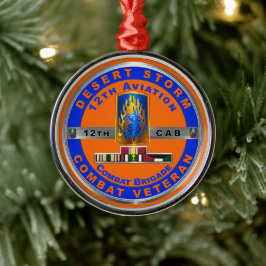 12e Veteraan gevechtsvaartuig voor de Veteraan van Metalen Ornament