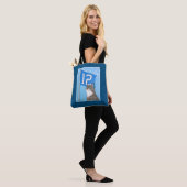 12e vlag (blauw) tote bag (Op model)