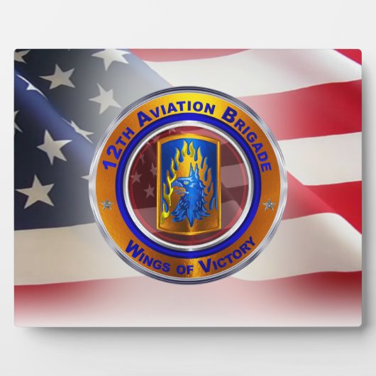 12e vliegveldbrigade (CAB) Fotoplaat (Voorkant)