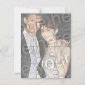12pc - Aangepaste foto "Mock" Puzzle Vertical Invi Kaart (Voorkant)