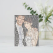 12pc - Aangepaste foto "Mock" Puzzle Vertical Invi Kaart (Staand voorkant)
