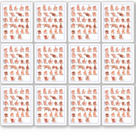12pcs American Sign Language Alphabet Board, Asl  Sticker