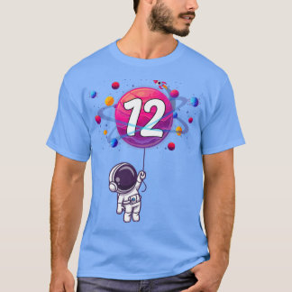12th Birthday 12 Years Old Birthday Boy Gift Astro T-shirt