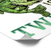 12th Birthday Fishing Gift Bass Fish Bday Party Fi Poster (Hoek)