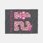 12th Birthday Girl Nk Coquette Bow Leopard 12 Year Fleece Deken (Voorkant (Horizontaal))