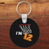 12th Birthday Sketll Im 12 Twelve Year Old Bday Bo Sleutelhanger (Voorkant)