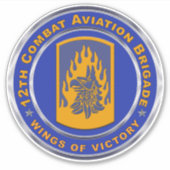 12th Combat Aviation Brigade Sticker (Voorkant)