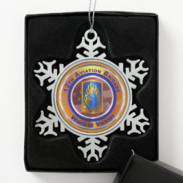 12th Combat Aviation Brigade Tin Sneeuwvlok Ornament