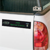 12th special forces flash Irak bumpersticker vet (Op Truck)