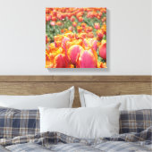 12x12 canvaskunstdrukken Tulp Flowers vierkant can Canvas Afdruk (Insitu (Slaapkamer))