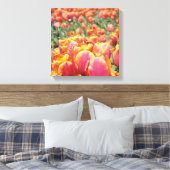 12x12 canvaskunstdrukken Tulp Flowers vierkant can Canvas Afdruk (Insitu (Slaapkamer))
