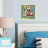 12x12 Foto Collage Gold Foil Sage Olive Green Folie Afdrukken (Insitu (Slaapkamer))