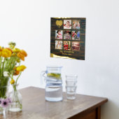 12x12 Foto Collage REAL GOLD FOIL Rustic Folie Afdrukken (Laag (Keuken))