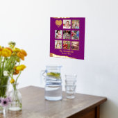 12x12 Fotocollage ECHT GOUD FOLIE Magenta Roze Folie Afdrukken (Laag (Keuken))