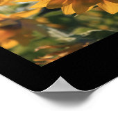 12x12 groot mooi zonnebloem Poster (Hoek)