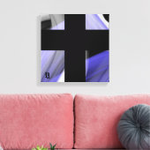 12x12" Lavender Moon Trend Abstract Art Violet Canvas Afdruk (Insitu (Woonkamer))