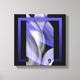 12x12" Lavender Moon Trend Abstract Art Violet Canvas Afdruk