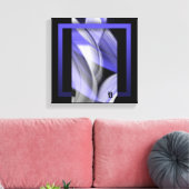 12x12" Lavender Moon Trend Abstract Art Violet Canvas Afdruk (Insitu (Woonkamer))
