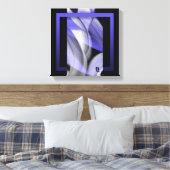 12x12" Lavender Moon Trend Abstract Art Violet Canvas Afdruk (Insitu (Slaapkamer))
